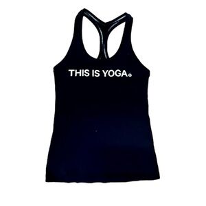 Limited Edition Lululemon Cool Racerback (This Is Yoga) Black size 10